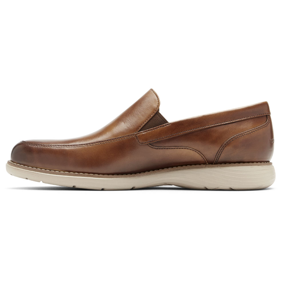 Rockport Singapore Mens Loafers - Garett Venetian Brown - VG3814650